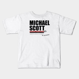 Michael Scott Paper Company - Dunder Mifflin - The Office Parody Kids T-Shirt